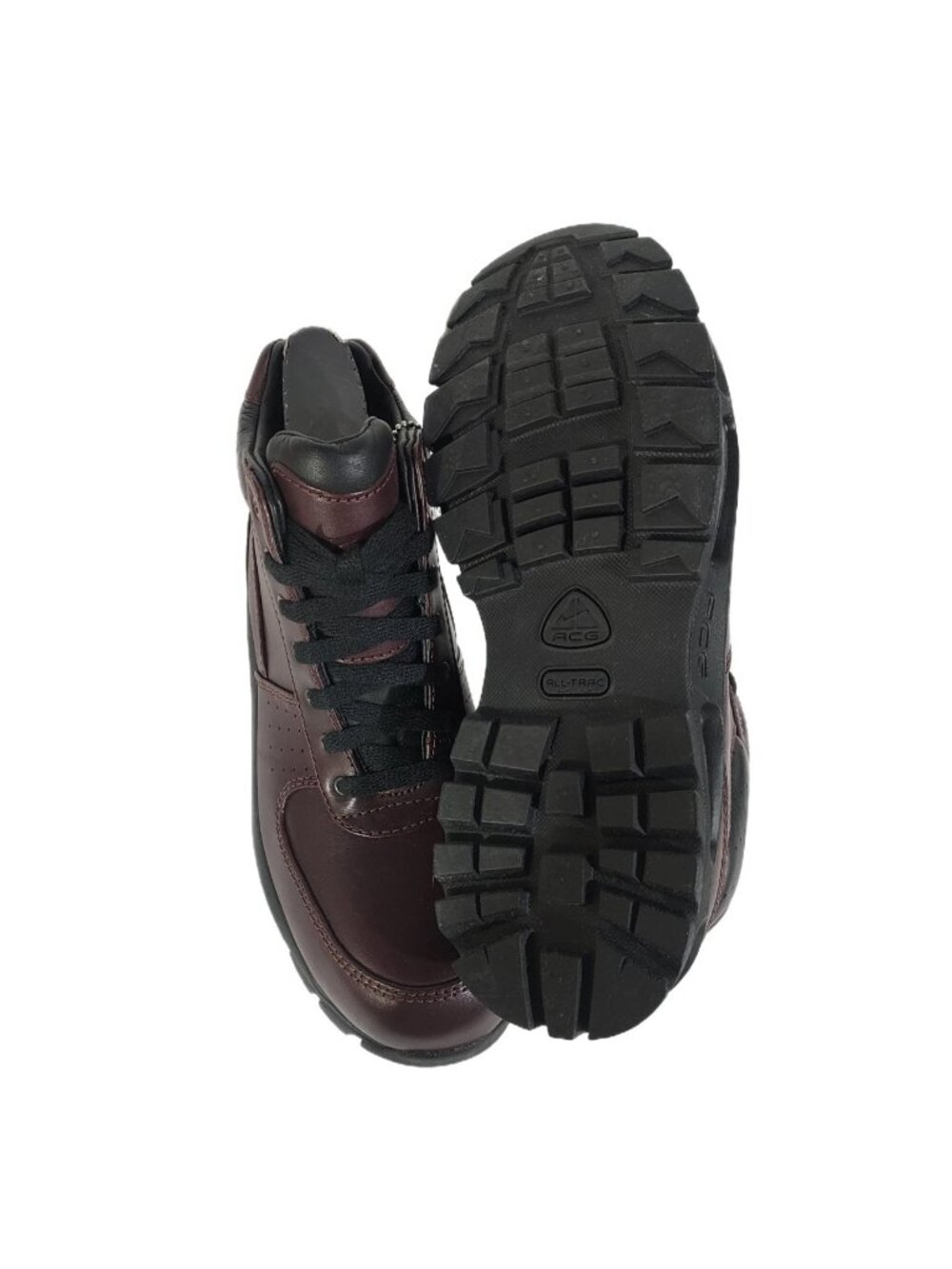 Nike Air Max Goadome Deep Burgundy Winter Leather Boots Size 8 NIB - Picture 8 of 10